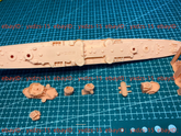 3d Printed 1/700 Soviet Cruiser Ochakov(Project 1134B) (full Hull/waterline)